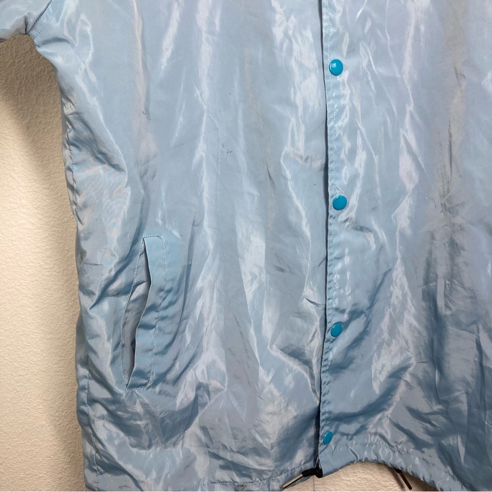 Valeza Streetwear Anime Jacket XXL Blue Pink Windbreaker Hooded Japanese - Picture 5 of 16